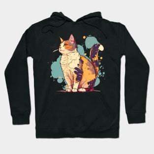 Japan Cat Thinking About Life - Cat Lover Hoodie